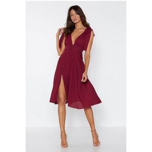 Nasty Gal Truly Madly Deeply Plunge Dress